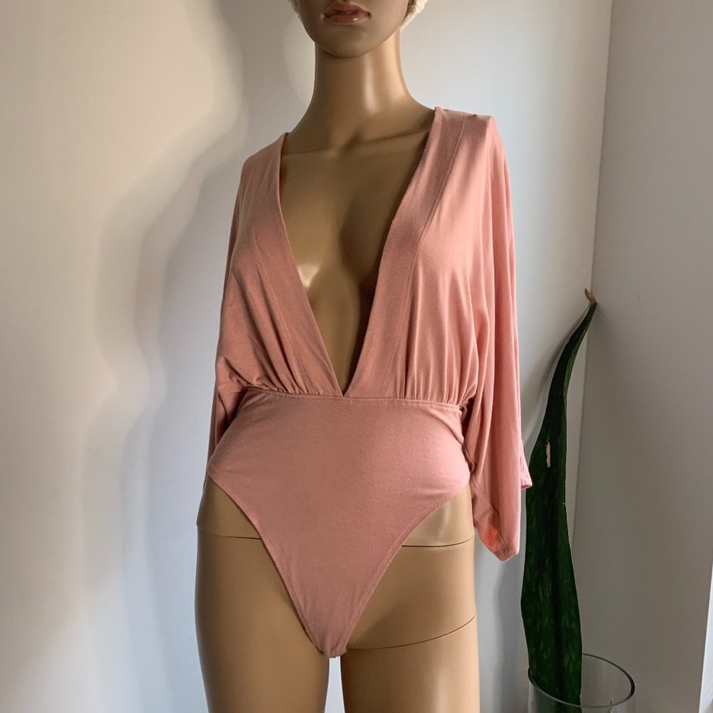 Forever 21 Peachy One Piece Bodysuit - size small